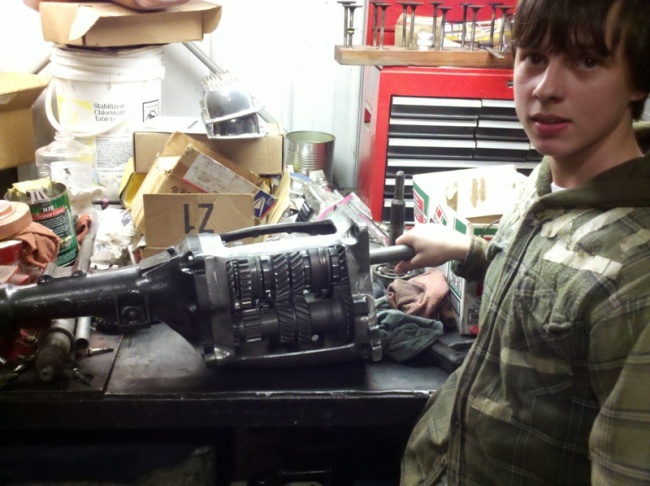 Boy Builds Cutaway transmission